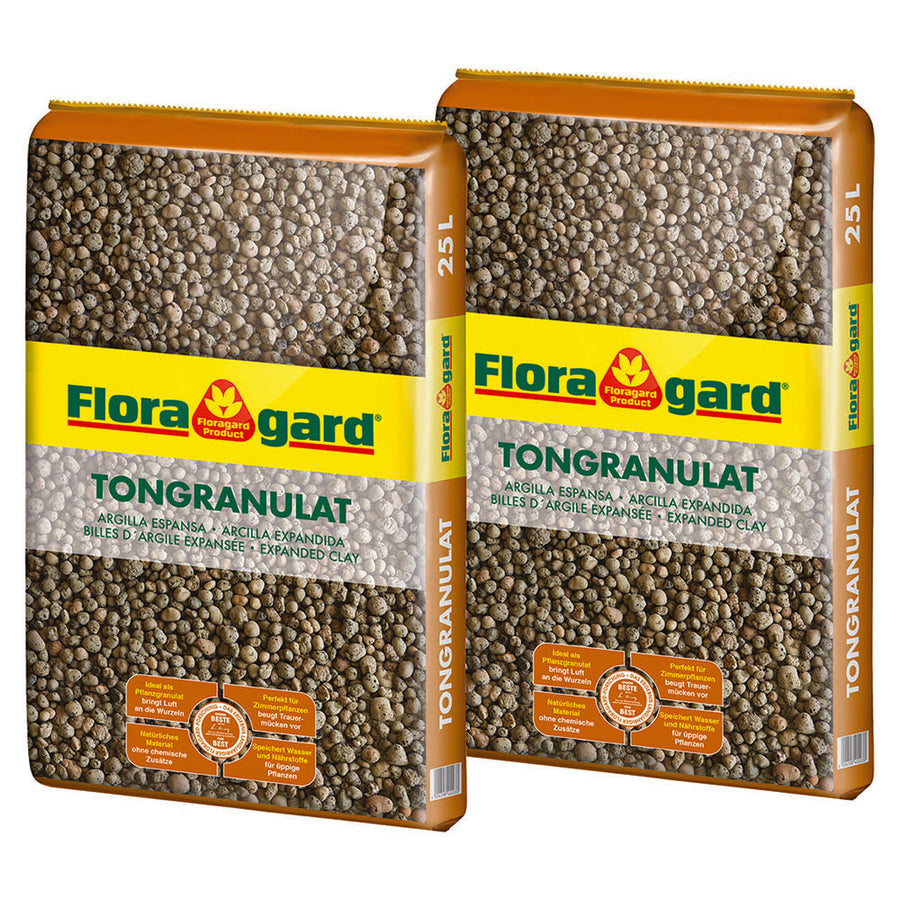 Floragard Tongranulat Blähton - 2x25l Vorteilspaket