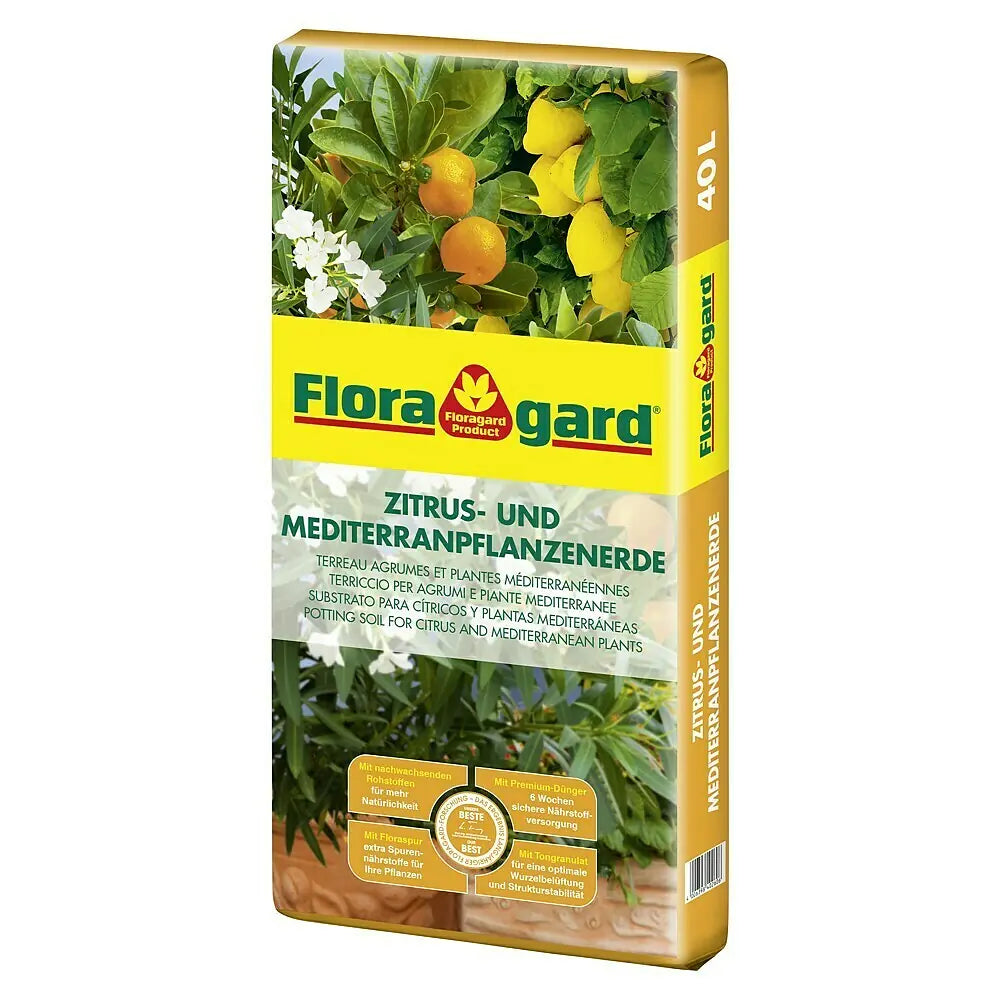 Floragard Zitrus- und Mediterranpflanzenerde 40 l  Fr Oliven, Zitrus   Der Gartencoach