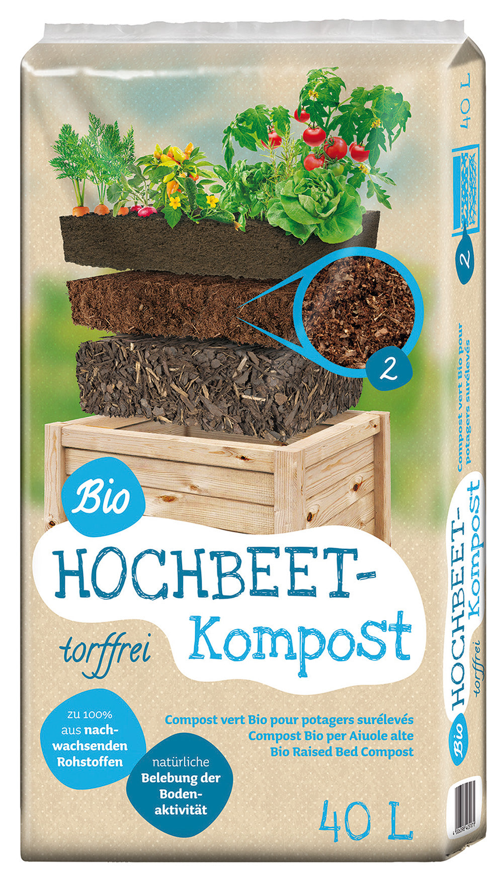 Floragard Universal Bio Hochbeet-Kompost 40 Liter