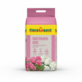 Floragard Hortensienerde rosa/weiß 25 l – Für kräftige Pflanzen & leuchtende Blüten