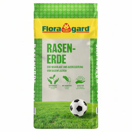 Floragard Rasenerde 40 l – Spezialerde für Rasen-Neuanlage & Ausbesserung