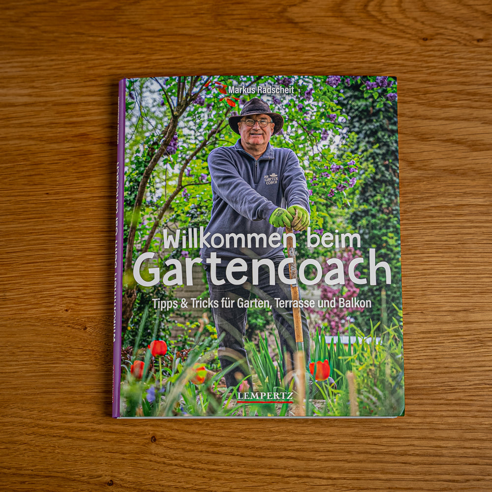 
                  
                    Gartencoach Buch - "Willkommen beim Gartencoach"
                  
                