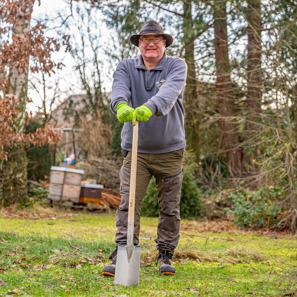 Sneeboer Premium-Spaten mit Gartencoach Gravur