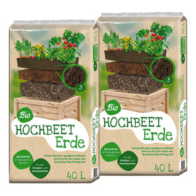 Universal Bio Hochbeeterde - 2x40l Vorteilspaket