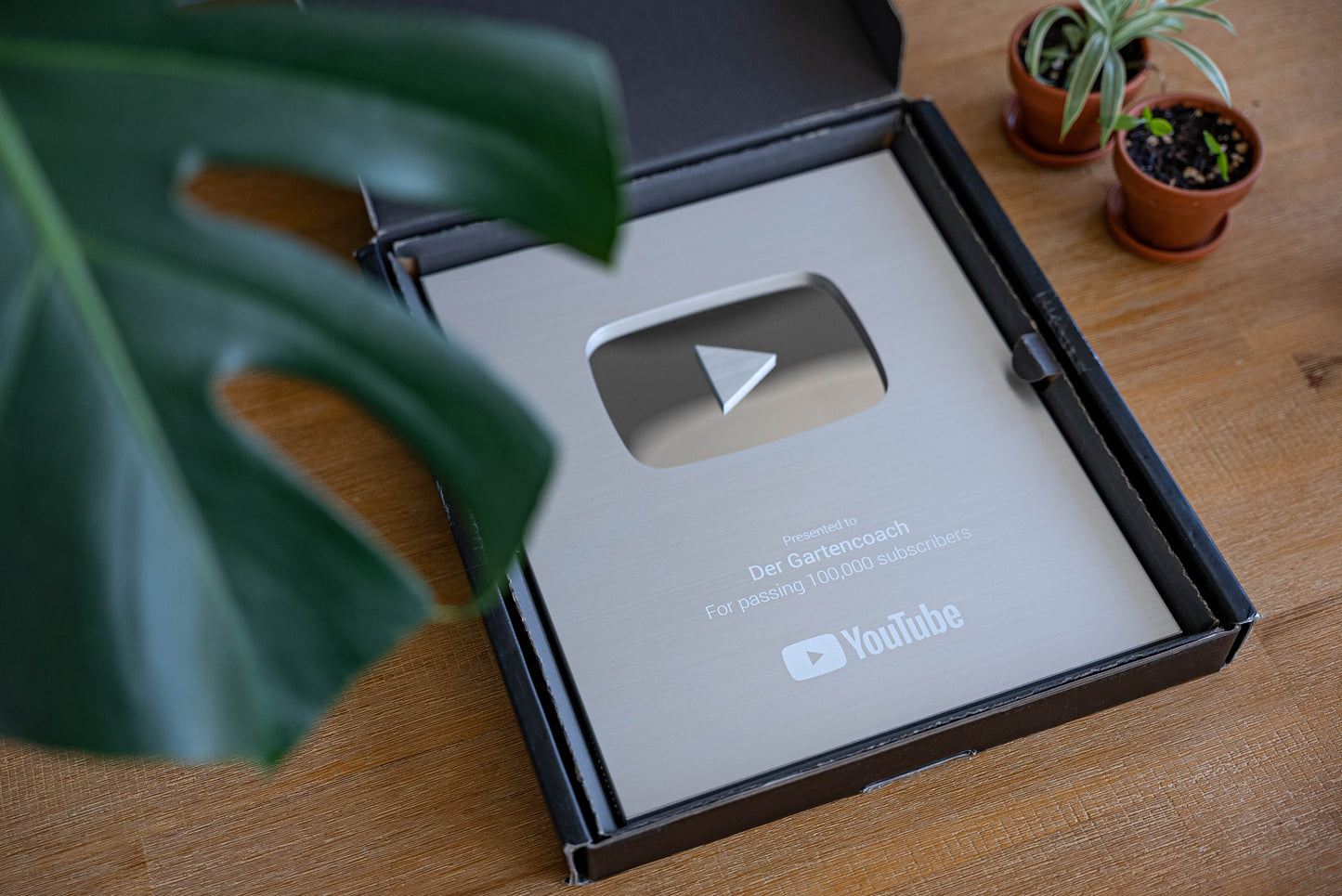 Youtube Playbutton der Gartencoach